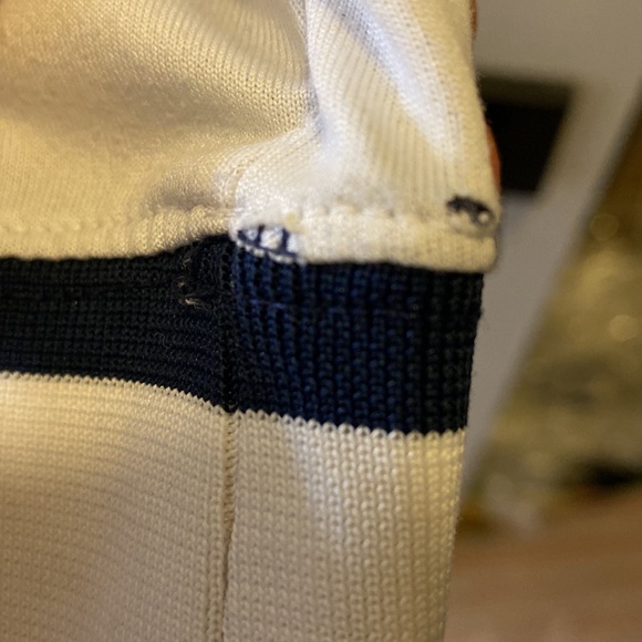 A Nike NCAA Penn State long sleeve air knit tee in navy and white. - Picture 8 of 9